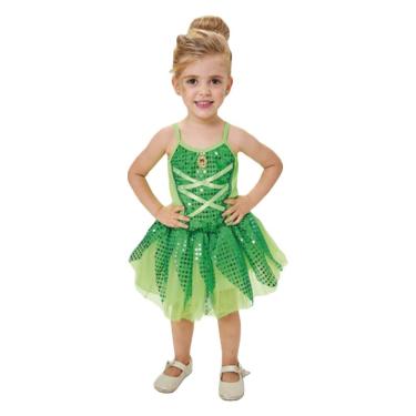 Imagem de Fantasia Fadinha Verde Infantil Com Broche E Tutu Tamanho P