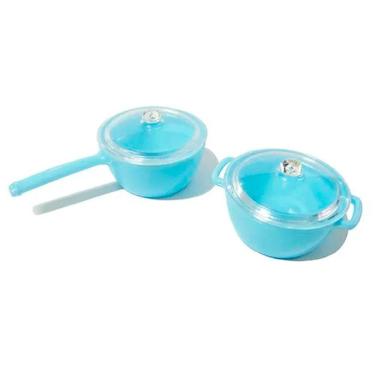 Imagem de Mini Panelinha Para Lembrancinha Azul Claro - 10 Unidades