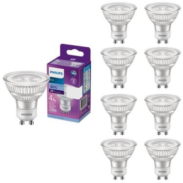 Imagem de 9 Lâmpada Led Dicroica 4.8w Philips GU10 6500k 525lm Fria
