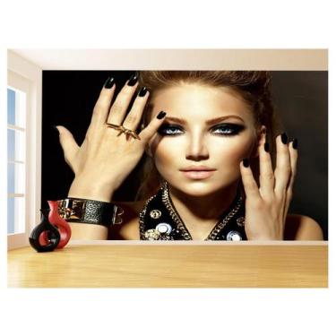 Imagem de Papel De Parede Salão De Beleza Maquiagem Make 3,5M Slb36 - Você Decor