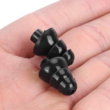 Imagem de KIMISS Plugues de Ouvido Reutilizáveis ​​pretos para Natação, Redução de Ruído e Silicone e Terminais à Prova d'água para Dormir e Spa - Confortável Com Filtro