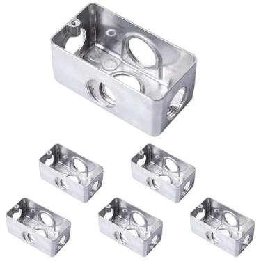 Imagem de 6 Condulete Sieg em Alumínio Múltiplo tipo X 3/4 S/placa