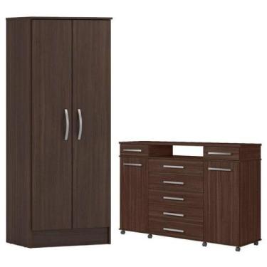 Imagem de Cômoda London E Multiuso Viena Café Touch - Demóbile