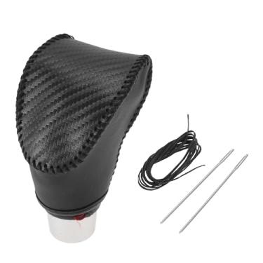 Imagem de Motoforti Capa de manípulo de mudança de marchas antiderrapante para Kia Soul 2020-2023 couro sintético preto