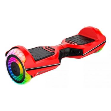 Imagem de Hoverboard Diciclo Elétrico Drop RAVEBOARD 500w c Bluetooth e LED Infinito vermelho