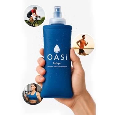 Imagem de Garrafa Água Dobrável Silicone 250ml Portátil Corrida Bike Trilha - Ge