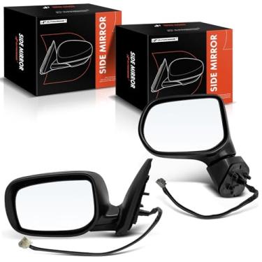 Imagem de A-Premium Par (2) espelhos retrovisores elétricos do lado do motorista e do passageiro - compatível com Scion tC 2011-2016 - Espelho retrovisor externo preto dobrável manual sem aquecimento com seta