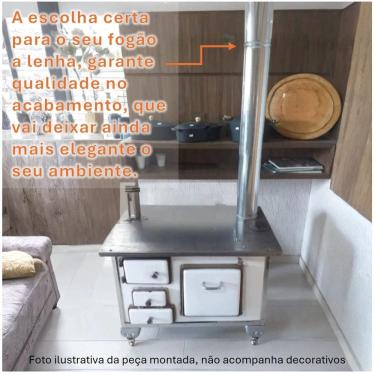 Imagem de Anel Inox Ø 120mm Para Cano Chaminé Fogão a Lenha - 2331 N°3 Hedlund