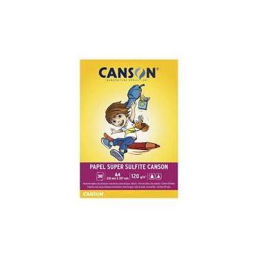 Imagem de Bloco de desenho canson a4 120 gramatura branco - CANSON(1156/7570)