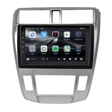 Imagem de Central Multimídia Honda City 2009 2010 2011 2012 2013 2014 Ar Digital Adak G2 Tela de 9" QLED 2GB de RAM 64GB Android Auto e Carplay + Cãmera de ré - PLAY-2964/G2