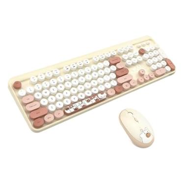 Imagem de Teclado e Mouse Sem Fio Kit 2.4G Wireless com Mousepad (Apenas chá Mulk 2.4G)