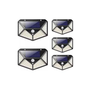 Imagem de Lâmpada solar LED externa X5 com sensor de movimento - Lightbek Offici