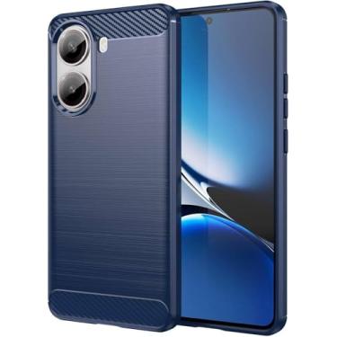 Imagem de Capa Case Xíaomi Mi Poco X7 Pro 5G (Tela 6.67) Carbon Fiber Anti Impacto (Azul)