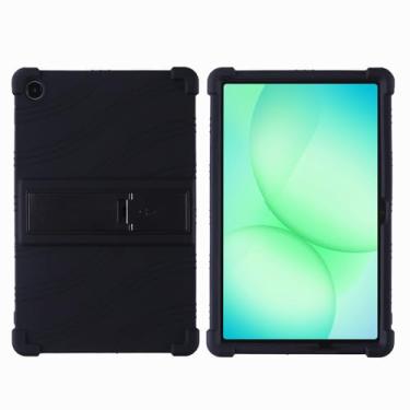 Imagem de QYiiD Capa para Galaxy Tab A11 Plus 2025/ A9 Plus 2023 11 polegadas (SM-X236B/SM-X210/X215/X216), capa protetora de borracha macia à prova de choque de silicone leve para crianças, preta