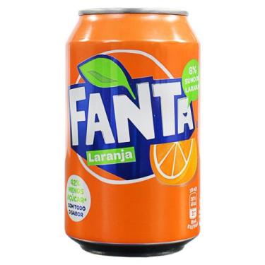 Imagem de fanta laranja lata