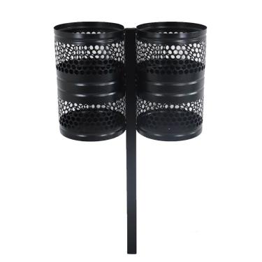 Imagem de Lixeira Grécia Dupla de Parques Calçada Rua Tela Moeda 120cm