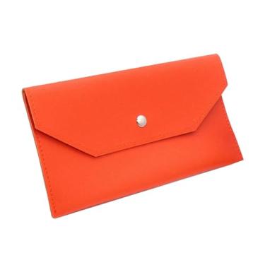 Imagem de Carteira longa feminina elegante, design minimalista estilo envelope, fácil de abrir e fechar