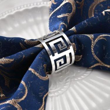 Imagem de 04 Anel Porta Guardanapo Metal Vazado Caracol Duplo - Lado de Casa, Pr