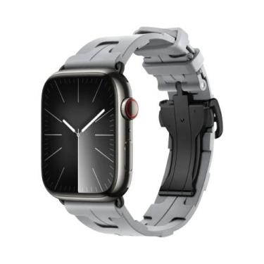 Imagem de Pulseira De Silicone Kilim Single Tour Para Apple Watch 46mm 42mm 49mm