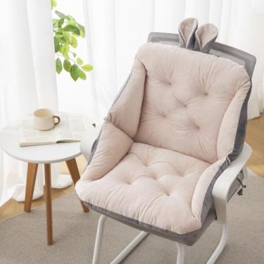 Imagem de Almofada de assento, almofadas de cadeira de escritório, almofada de bumbum para sentar por muito tempo, almofadas de assento para cadeiras com encosto, almofadas de cadeira extra grossas com algodão