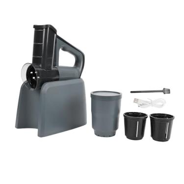 Imagem de OPPWONG Ralador de Queijo Elétrico Cortador Elétrico Multifuncional Automático de Vegetais Com Bateria de 2600mAh Três Cortadores de Aço Inoxidável Materiais ABS para Frutas Batata