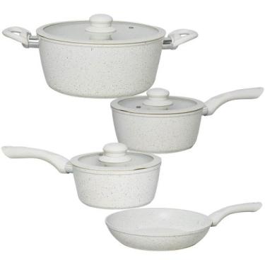 Imagem de Jogo de Panelas Antiaderente de Indução Revestimento Cerâmica Viena Ar