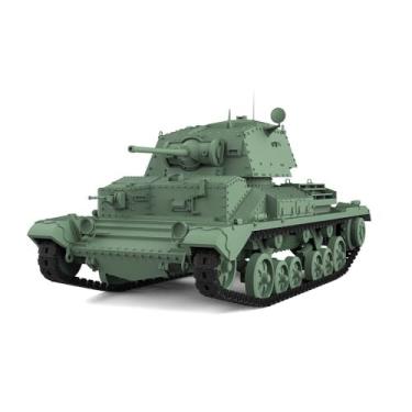 Imagem de MRY-SFW Kit de modelo militar ferroviário em escala HO British A10 Cruiser MkII Tanque leve