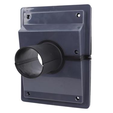 Imagem de Asixxsix Kit de cobertura de conjunto de linha de penetração de parede HVAC, tampa de vedação de parede com junta macia, para sistemas de ar condicionado internos e externos, cinza (6 cm/2,4 pol.)