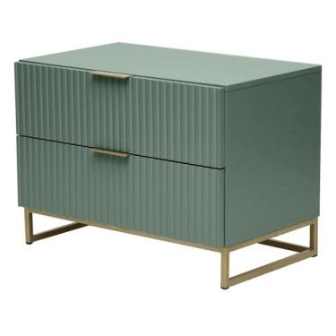 Imagem de Mesa de Cabeceira Ondulada Maxi Verde Westwing - Westwing Collection, 