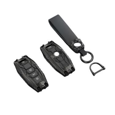 Imagem de Liga de zinco Compatível com haval b 3/4 botões caso chave 2023 H-DOG m6 h6 h7 h8 h4 h9 f5 f7 f7x f7h h2s liga de zinco caso chave do carro capa(Black for Key A)