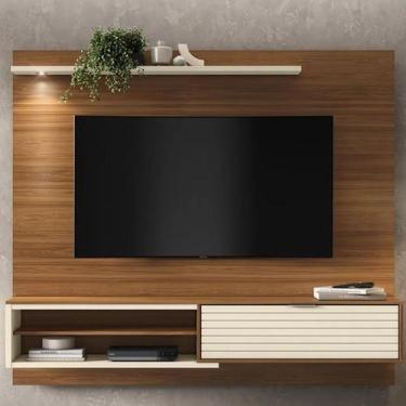 Imagem de Painel para Tv 70 Polegadas com Led Suspenso Home Trenton - Mobler