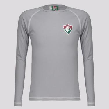 Imagem de Camisa Manga Longa Fluminense Lodge Infantil Cinza - Braziline, 6 ANOS