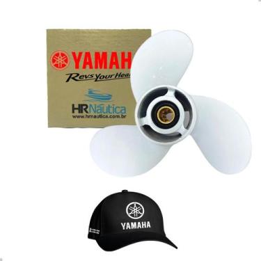 Imagem de Hélice Para Motor de Popa Yamaha 15hp 9.1 4 x 10.1 2 Boné Grátis