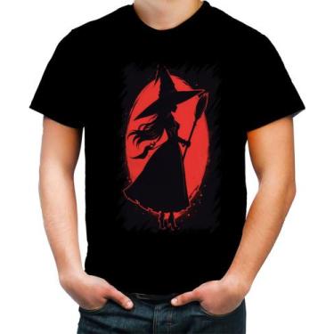 Imagem de Camiseta Colorida Bruxa Halloween Vermelha 11 - Kasubeck Store, INF 06