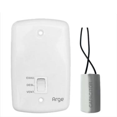 Imagem de Chave Reversão Para Exaustor 50cm Com Capacitor 4uf Arge