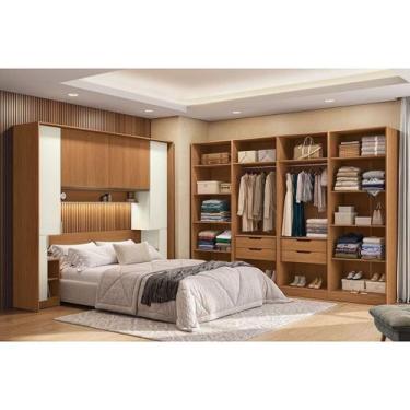 Imagem de Quarto Modulado Solteiro Liga 9Peças 8Pts QM34 Off Kappesberg