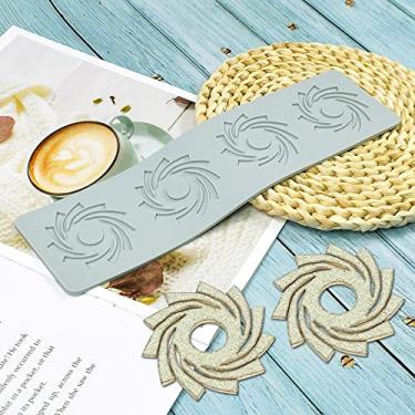 Imagem de Molde de padrão geométrico, molde espiral oco 3D molde de vela fondant de silicone para decorações de alimentos de cupcake de bolo (C_28,8 x 7,3 x 0,3 cm)