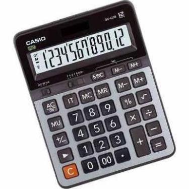 Imagem de Calculadora Casio De Mesa 12 Díg Big Display Prata Gx-120B-W-Dc