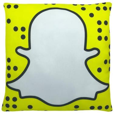 Imagem de Almofada Emoji Whatsapp 28X28cm Com Zíper Snapchat - Vitor Bordados