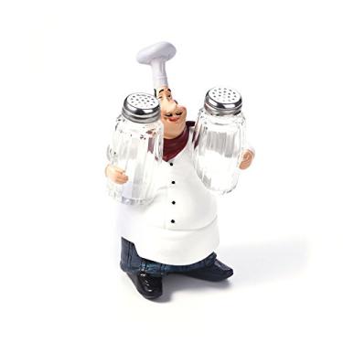 Imagem de Ornamento de estátua de chef, enfeites de estatueta de chef fofos para decoração de casa vintage, cozinha, restaurante, artesanato em resina(#A)