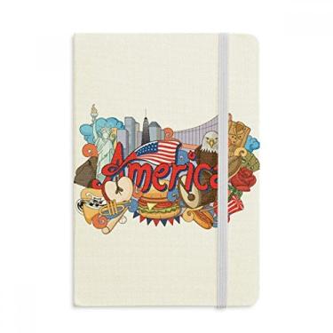 Imagem de Caderno de grafite Eagle Liberty Burger America oficial de tecido rígido clássico diário