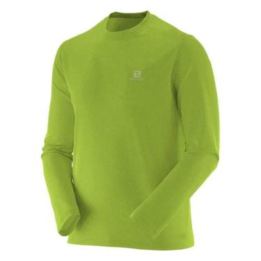 Imagem de Camiseta Salomon Comet Ls Tee Masculina - Verde Limão - P
