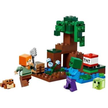Imagem de Lego Minecraft The Swamp Aventura 21240 65 Peças