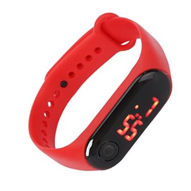 Imagem de Mini Relógio Eletrônico Infantil, Mini Relógio Eletrônico Esportivo Infantil Movimento Eletrônico Pulseira de Relógio de Silicone Simples e Elegante para Esportes para Uso Diário