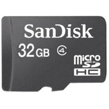 Imagem de Sandisk Cartão de memória MicroSDHC Classe 4 de 32 GB e leitor de cartão MicroSDHC (granulado)