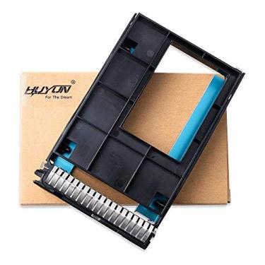 Imagem de Bandeja híbrida 651314-001 de 8,9 cm com adaptador 661914-001 de 6,3 cm compatível com bandeja de disco rígido HP WS460C BL420C DL388 DL560 BL465C BL660C Gen9 G9 Gen8 G8 servidor com parafuso