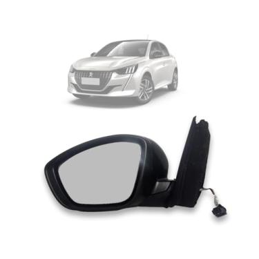 Imagem de SPJ, Retrovisor Eletrico Pisca Peugeot 208 2021 Diante Capa lisa motorista