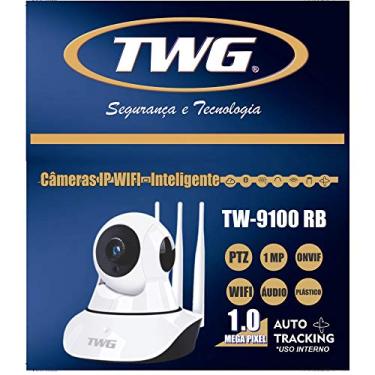 Imagem de Câmera Ip Wifi 3 Antenas 4ª Geração Infra Vermelho Robo Onvif TWG TW9100 RB
