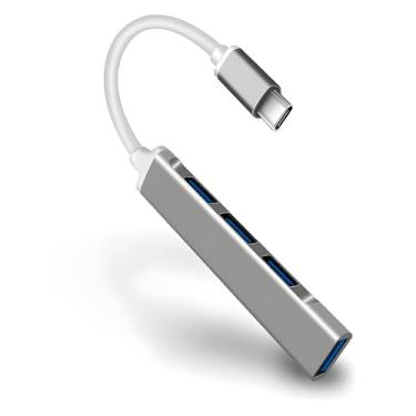 Imagem de Adaptador Multiporta USB Hub, USB Dock Station com 4 Portas USB 3.0 (USB-C)