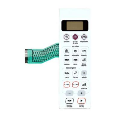 Imagem de Membrana teclado Para Microondas Brastemp Bmp 20 Branca - TND